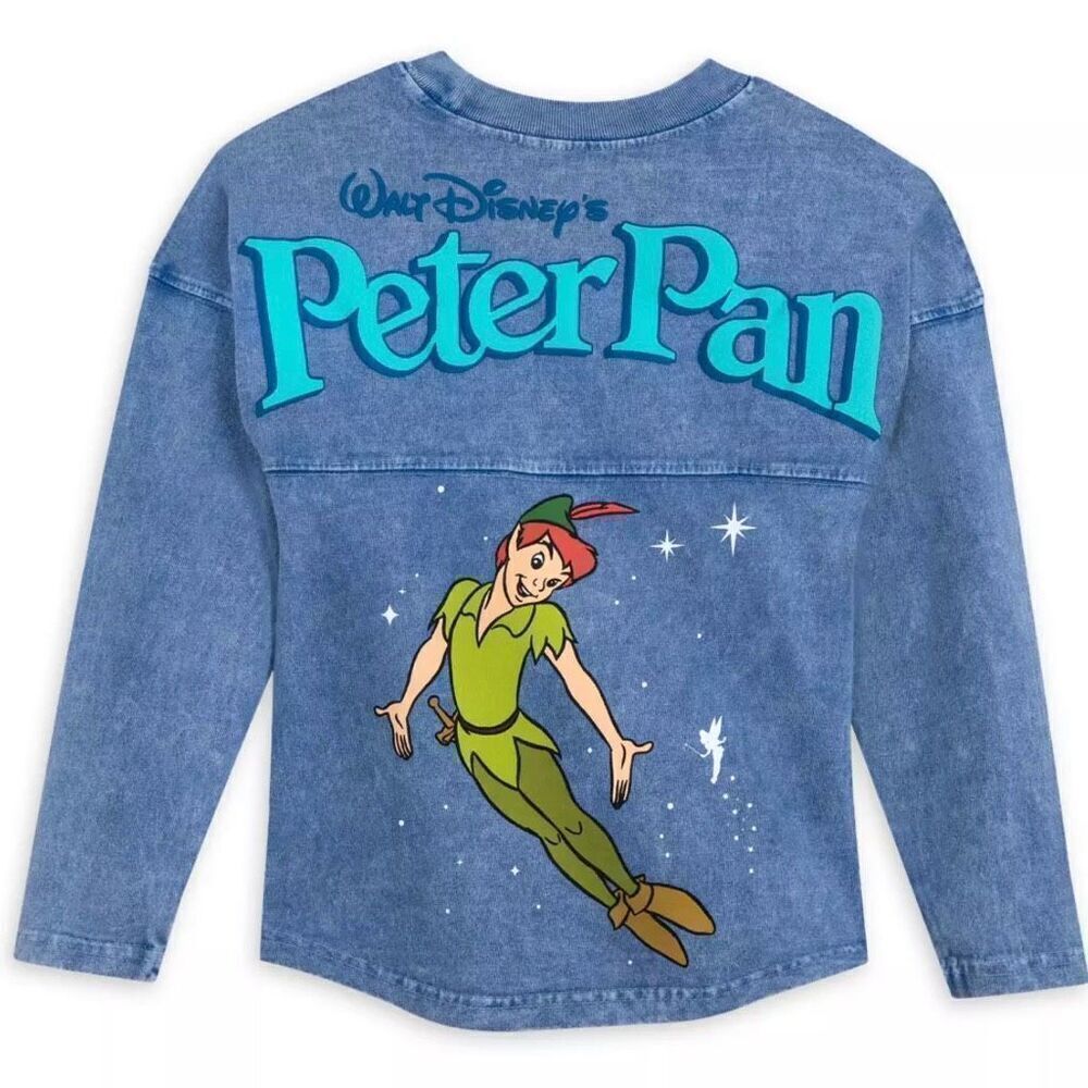 Peter Pan 70th Anniversary Spirit Jersey Kids Size 7/8 NWT Disney